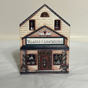 Brandywine Woodcrafts Villages & Lighthouses Wooden Shelf Sitter Welcome